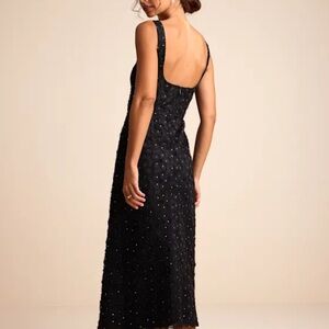 Lulu's Black Backless Midi Dress